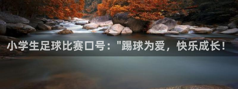 小学生足球比赛口号：\